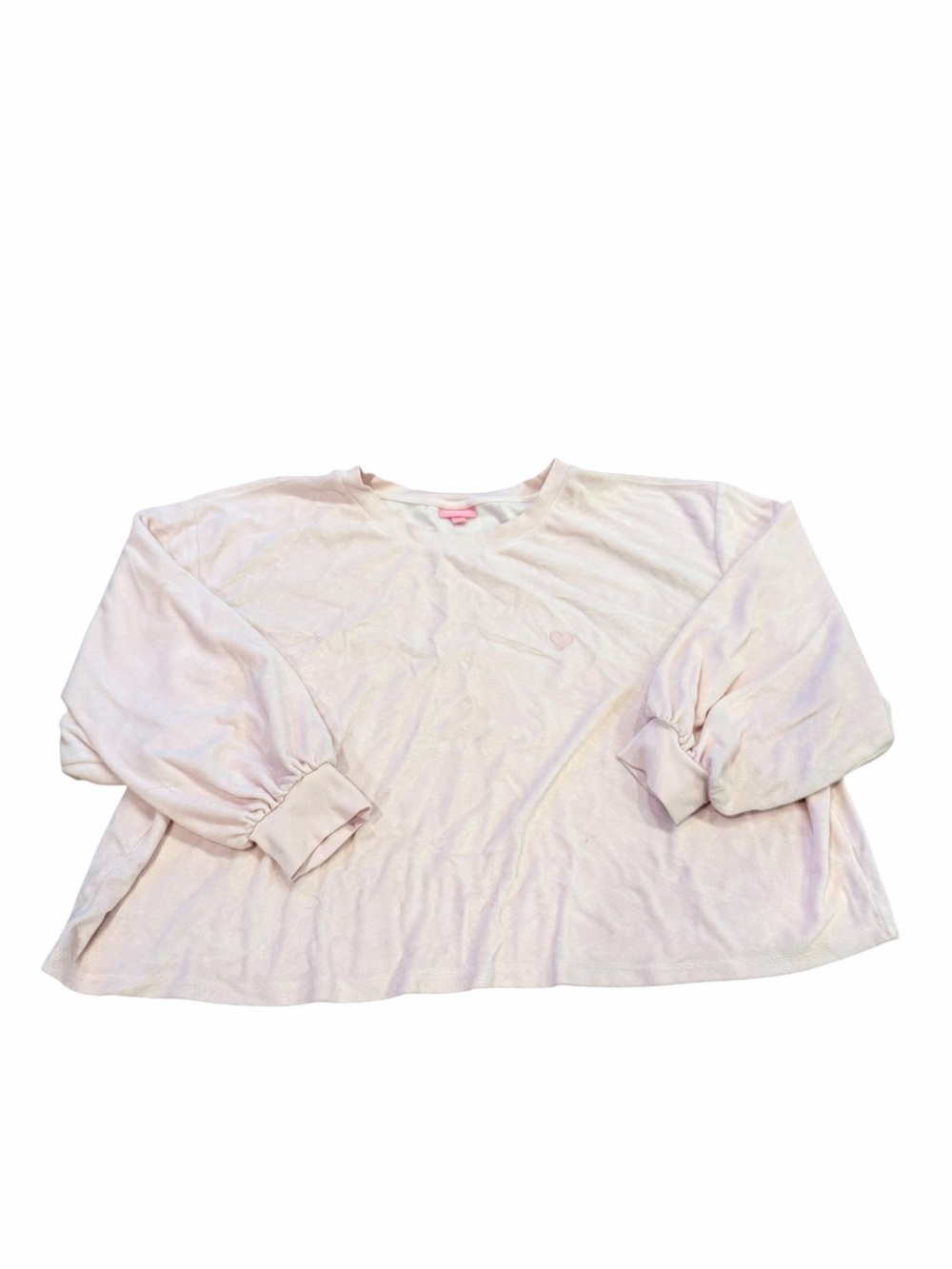 Stoney Clover Lane Light Pink Crewneck Sweatshirt 4X target designer collab
